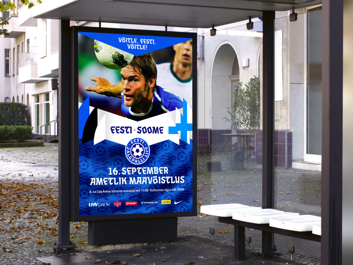 The project involved a new visual identity for Eesti Jalgpalliliit.